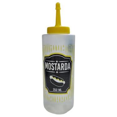 Imagem de Bisnaga mostarda de plastico 350ml bisnaga amarela 350ml - VISION