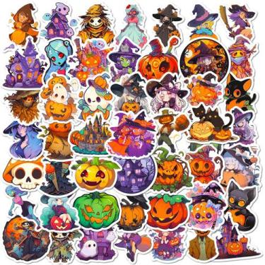 Imagem de Adesivos Waxkure Halloween, desenho animado infantil, abóbora x100