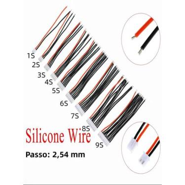Imagem de 22AWG JST-XH Silicone Lipo Balance Fio De Extensão Cabo 5pcs Cabo De C
