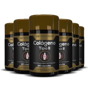 Imagem de 6x colágeno tipo ii 120 cápsulas hf suplementos