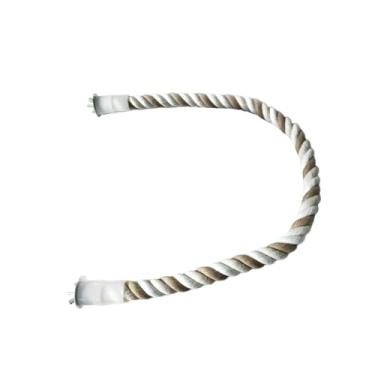 Imagem de predolo Balanço de com corda, brinquedo elástico, balanço de cânhamo flexível, suporte para pendurar, gaiola de corda, brinquedo para periquitos, 40cm