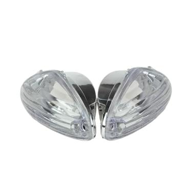 Imagem de TOPZONE Adequado para Suzuki GSX-R1000 (ano 2005-08-2009-10-11-12-13-14-2015-2018); GSXR 600/ GSXR 750 (ano 2006-2017-2018-2019); pisca-pisca de pisca frontal de motocicleta Lente da lâmpada de luz