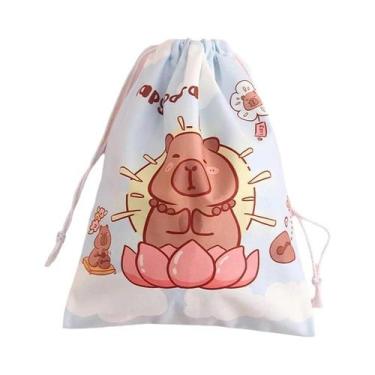 Imagem de Bolsa Organizadora De Cordão De Capivara Fofa Para Armazenamento De Ro