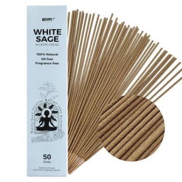 Imagem de Palitos de incenso White Sage 100% naturais (50 palitos) - RRTPPT