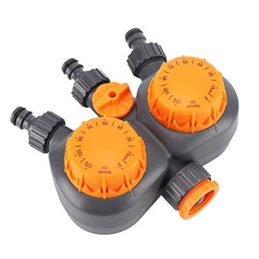 Imagem de Yctze Interruptor do Controlador de água do Jardim G3/4 '' Com Timer Mecânico de Cabeça Dupla para Irrigação Eficiente