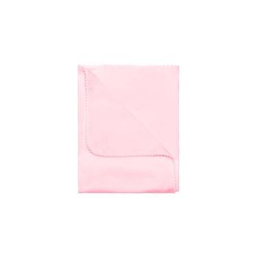 Imagem de Kit 2 Manta Cueiro de Malha 100% Algodão para Bebê 70x80 cm – Cueiro com Pompom, Toque Macio e Hipoalergênico, Ideal para Berço, Carrinho, Colo e Enxoval - Rosa
