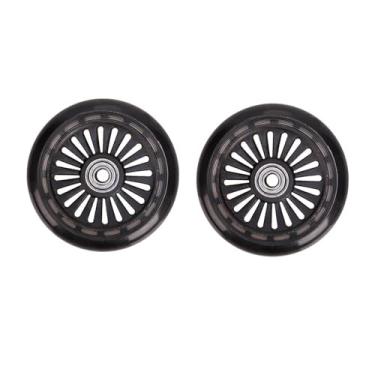 Imagem de MERIGLARE 2 peças de rodas dianteiras para carrinho de bebê, rodas para carrinho de criança, conjuntos profissionais de rotação suave, peças de reposição