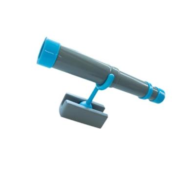 Imagem de menolana Telescópio de playground pirata, brinquedo de faz de conta, árvore criativa, kit de estrutura de escalada para presente educacional para, Azul Acinzentado