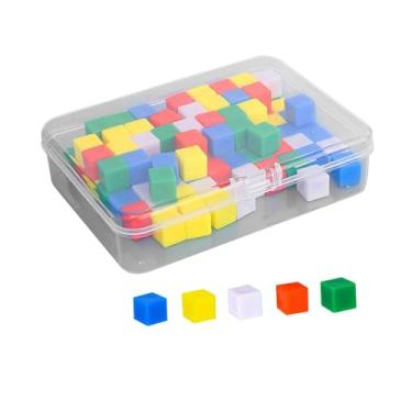 Imagem de Esquirla 100 Peças de Cubos de Centímetro para Classificação de Brinquedos para Pré-escola, Sala de Aula de Educação Domiciliar