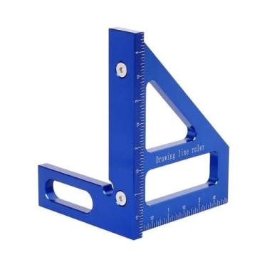Imagem de Régua Triangular De Alumínio De Alta Precisão Para Carpintaria, Esquad