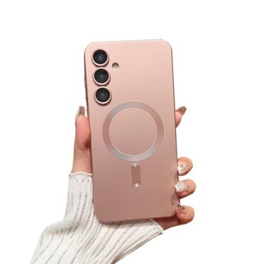 Imagem de Doowear Capa magnética para Galaxy A55 5G [compatível com carregador Magsafe] sem fio, antiarranhões, à prova de choque, proteção total da câmera, capa fina de silicone para celular para Samsung