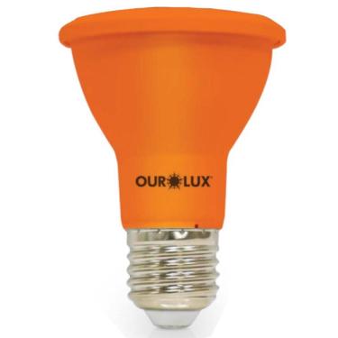 Imagem de Lâmpada Superled PAR 20 IP65 6 Watts 38º Âmbar - 05486 - OUROLUX