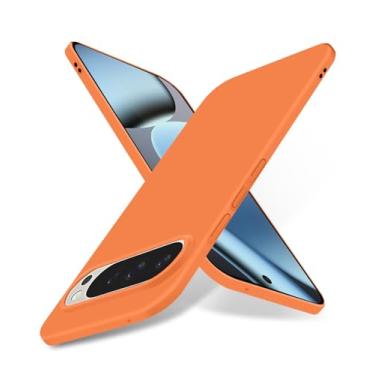 Imagem de Puxssul Capa superfina para Google Pixel 10 / Google Pixel 10 Pro, capa rígida ultrafina antiarranhões [acabamento fosco suave] Capa de telefone minimalista elegante - laranja