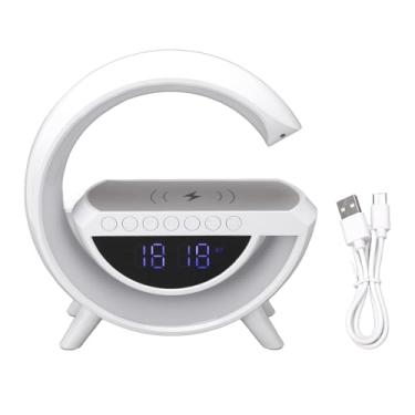 Imagem de HEEPDD Relógio Digital Despertador com Alto-Falante Bluetooth, Recarregável, Sem Fio, para Casa, Quarto, Escritório