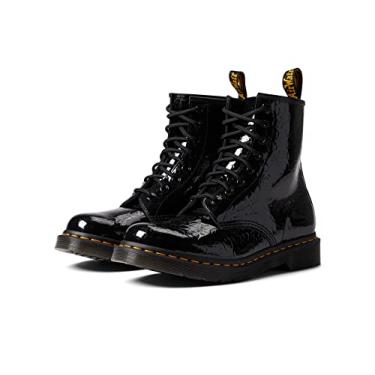 Imagem de Dr. Martens 1460 W Black Patent Lamper Leopard Emboss UK 4 (US Women's 6) M