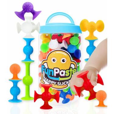 Imagem de Conjunto inicial de 24 peças Suction Bath Toys CreateView para bebês