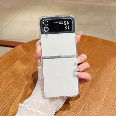 Imagem de Capa para Samsung Z Flip6 TPU macio transparente dobrável capa de silicone (para Samsung Z Flip6/transparente)