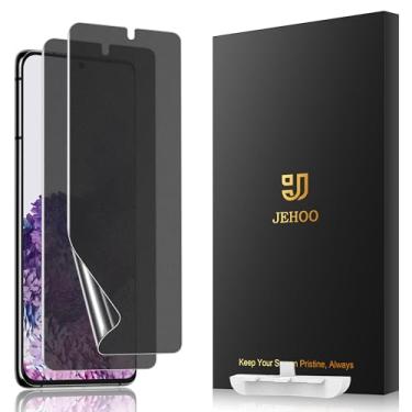 Imagem de JEHOO [Pacote com 2] Protetor de tela de TPU fosco antirreflexo para Samsung Galaxy S20 (não é vidro), compatível com sensor de impressão digital, filme flexível totalmente adesivo, fácil instalação