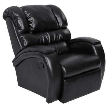 Imagem de Poltrona do Papai Reclinável Zero Wall com Gatilho Biorne F05 Corano Preto Brilho -Lyam Decor