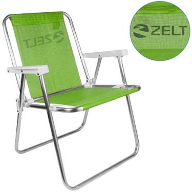 Imagem de Cadeira de Praia e Piscina Alta em Alumínio ZELT, Verde