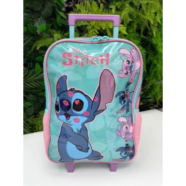 Imagem de Mochila Rodinha Escolar Stitch e Angel - Ideal para Crianças - Fabulos