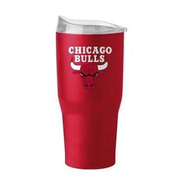 Imagem de FANMATS Copo de aço inoxidável NBA Chicago Bulls de 850 g – Acabamento em pó durável – Serve na maioria dos porta-copos, oficialmente licenciado pela NBA – Mantém bebidas quentes e frias