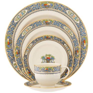 Imagem de Aparelho de Jantar para Qualquer Ocasião com 5 Peças, Formato Redondo e Material de Porcelana, LENOX 140290600, Colorido