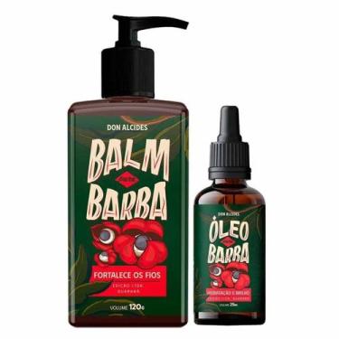 Imagem de KIt Balm e Óleo Hidratante Para Barba Guaraná Don Alcides
