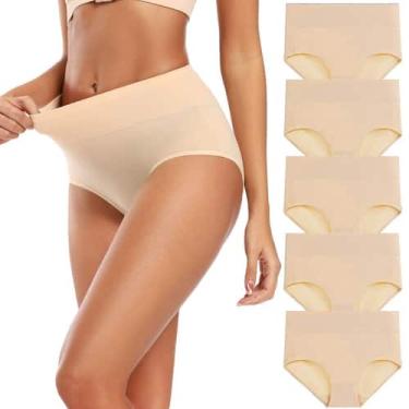 Imagem de Roupa íntima feminina Molasus High Waisted Postpartum Nude