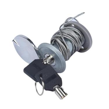 Imagem de Baoblaze Kit de trava de emergência para porta de garagem com cabo de aço, trava profissional premium, manual, fácil acesso e instalação com chaves, Style B