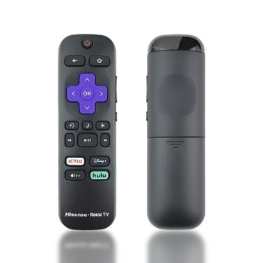 Imagem de Ceybo O controle remoto HU-RCRUS-23 para TV Roku Hisense inclui atalhos Netflix, Disney+, AppleTV+ e Hulu 43R6E3 50R6E3 58R6E3 65R6E3 43R6E1