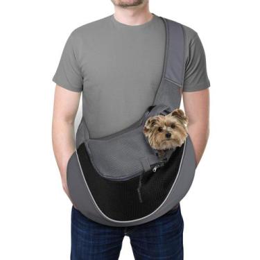 Imagem de Bolsa de viagem de malha respirável YUDODO para cães de estimação