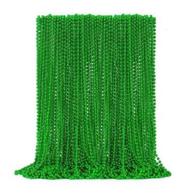 Imagem de Colar EOBOH St Patricks Day Green Bead 50 unidades