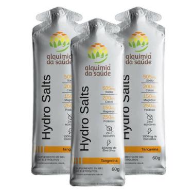 Imagem de 3x Eletrólitos Hydro Salts Alquimia da Saúde Tangerina 10 Unidades 60g
