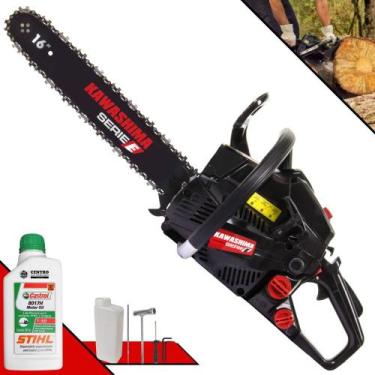 Imagem de Motosserra KCS400E Kawashima À Gasolina 2T 37,2cc Com Sabre 16 Polegad