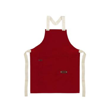 Imagem de Avental Vermelho Algodao Cru Cozinha Pintura Artesanato 1un