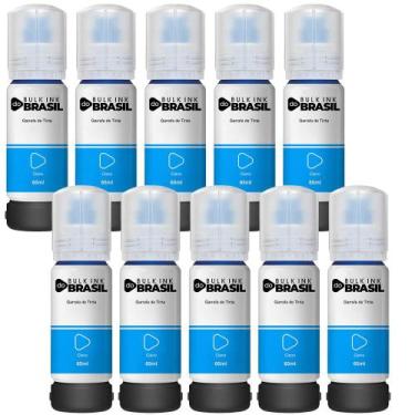 Imagem de Kit 10 Tintas Para Epson T544 L3150 L3250 L3110 L5190 - Bulk Ink Do Br