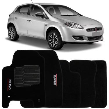 Imagem de Tapete Carpete Bravo 2011 à 2016 Logo Bordado Jogo 5 Peças Personalizado Automotivo