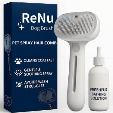 Imagem de Escova para animais de estimação ReNu Dog Fresh Fur Shower 3 em 1, aut