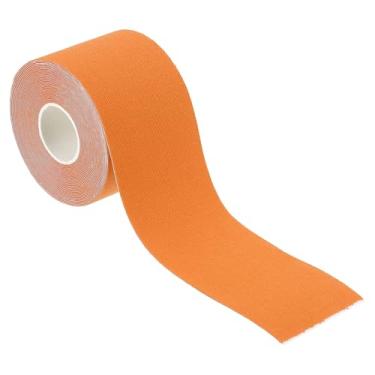 Imagem de Fita de argola aérea de 5 m x 5 cm, fita atlética adesiva antiderrapante para ioga para exercícios de ginástica, laranja