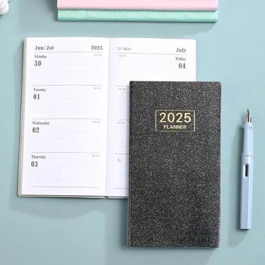 Imagem de Calendário de bolso 2025 para bolsa, agenda de bolso mensal tamanho pequeno
