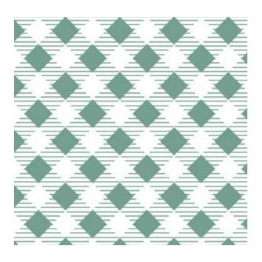 Imagem de Tecido Tricoline Xadrez Diagonal Verde Mineral - Teksana - 50 x 150 cm