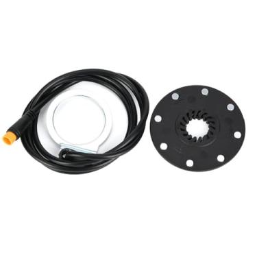 Imagem de Chiffonade Sensor de assistência de pedal magnético E-Bike 8 com conector à prova d'água para melhor desempenho de ciclismo elétrico kit de conversão (preto)