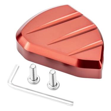 Imagem de Mqetly Apoio de pé para descanso lateral, extensão para descanso lateral de motocicleta, acessório conveniente para PCX160, Vermelho