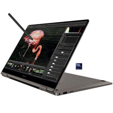 Imagem de Book5 360 Intel Core Ultra 7 256v Placa Arc 140v Tela 15.6' Amoled Ssd 4tb Nvme Ram 16gb Samsung