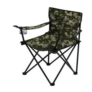 Imagem de Cadeira Camping Pesca Praia Dobrável Porta Copo C/ Bolsa - Lumi, Camuf