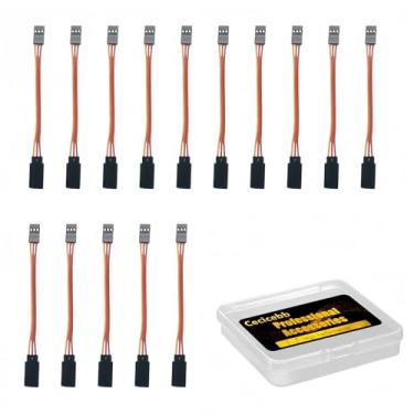 Imagem de Cecicebb 3-Pin Servo Extension Cable,Wire Cord Female to Male Lead Wire Connector JR for RC Car Airplanes Remote Control 15 Pieces