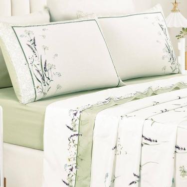 Imagem de Conjunto Lencol Casal King Size Marilyn 300 Fios Luxo E