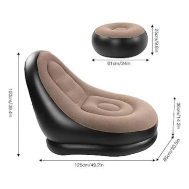 Imagem de Poltrona Inflável Sofá De Conforto E Versatilidade - StoreThalia