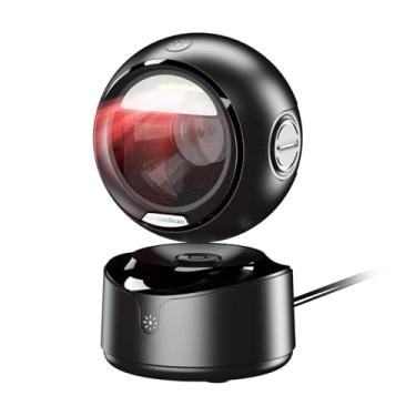 Imagem de NetumScan Scanner automático omnidirecional de código de barras para desktop, leitor de código de barras QR, sem fio USB sem fio sem fio, detecção de imagem de código de barras 1D 2D para armazém, supermercado, loja de varejo, sistema de notas de livraria